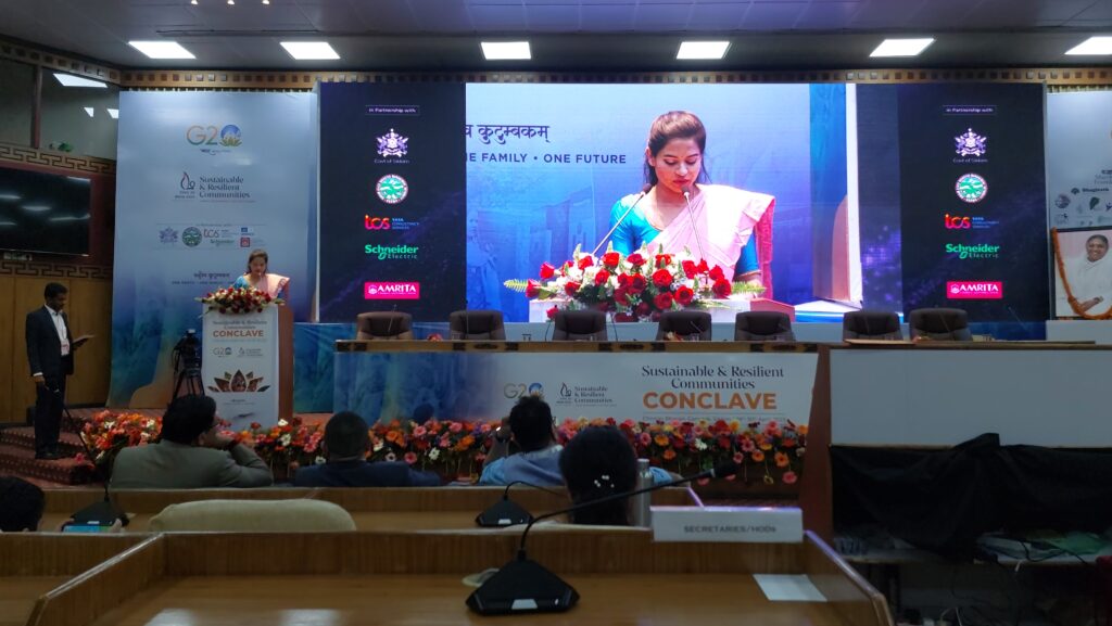 dr swati addressing g20 diplomats