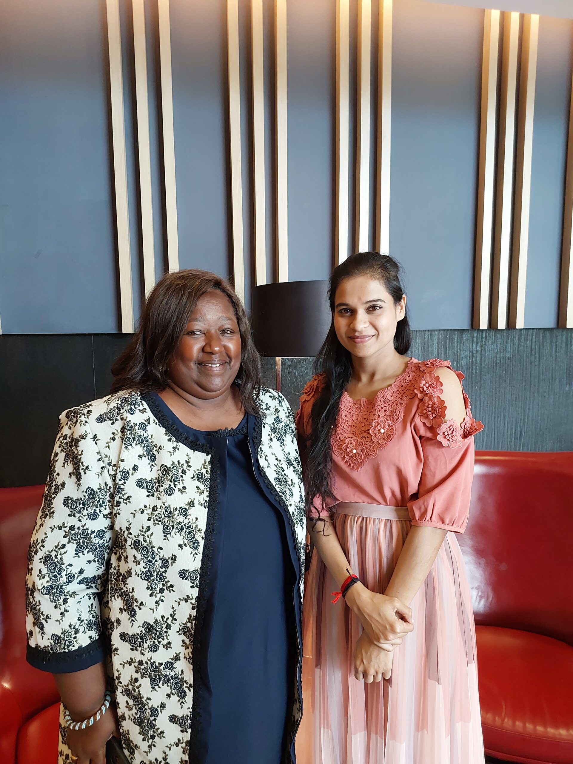 Dr Swati Divyal Pai with r . Agnes Binagwaho Founder Vice Chancellor of University of Global Health Equity
